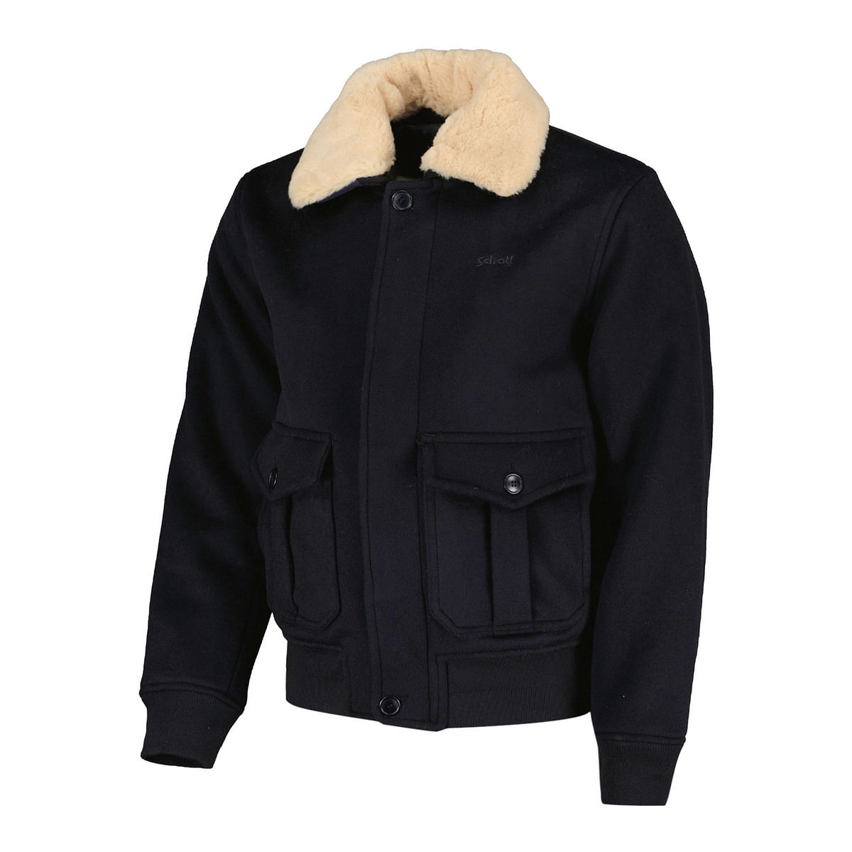 foto del prodotto bomber in lana collo ecopelliccia airguard