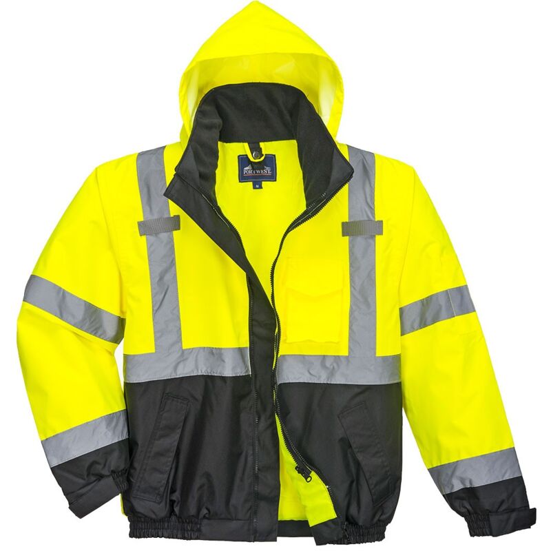 foto del prodotto bomber premium 3 in 1 alta visibilita giallo nero xl
