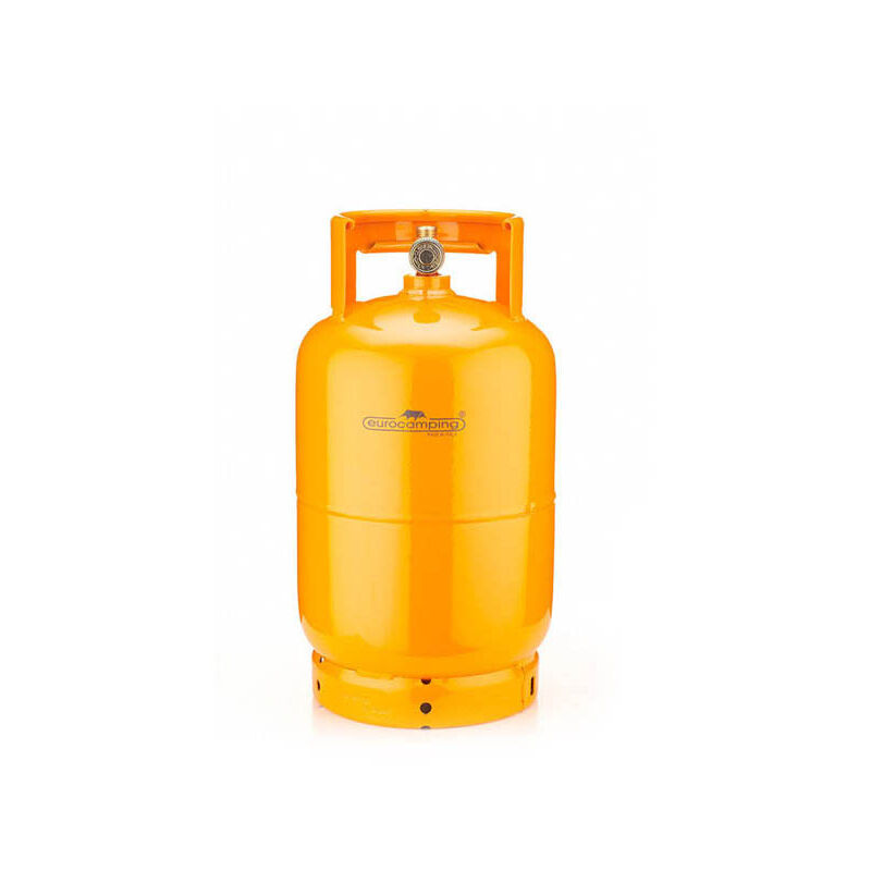 foto del prodotto bombola arancio ral 2003 per propano un1965 per mercato europeo conforme direttiva 2010 35 ue t ped 5 kg 12 l maniglia alta