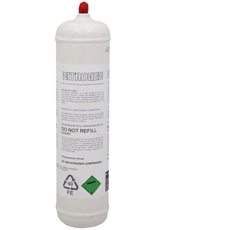 foto del prodotto bombola di azoto 1 litro 110 bar tecnogas 00000011227