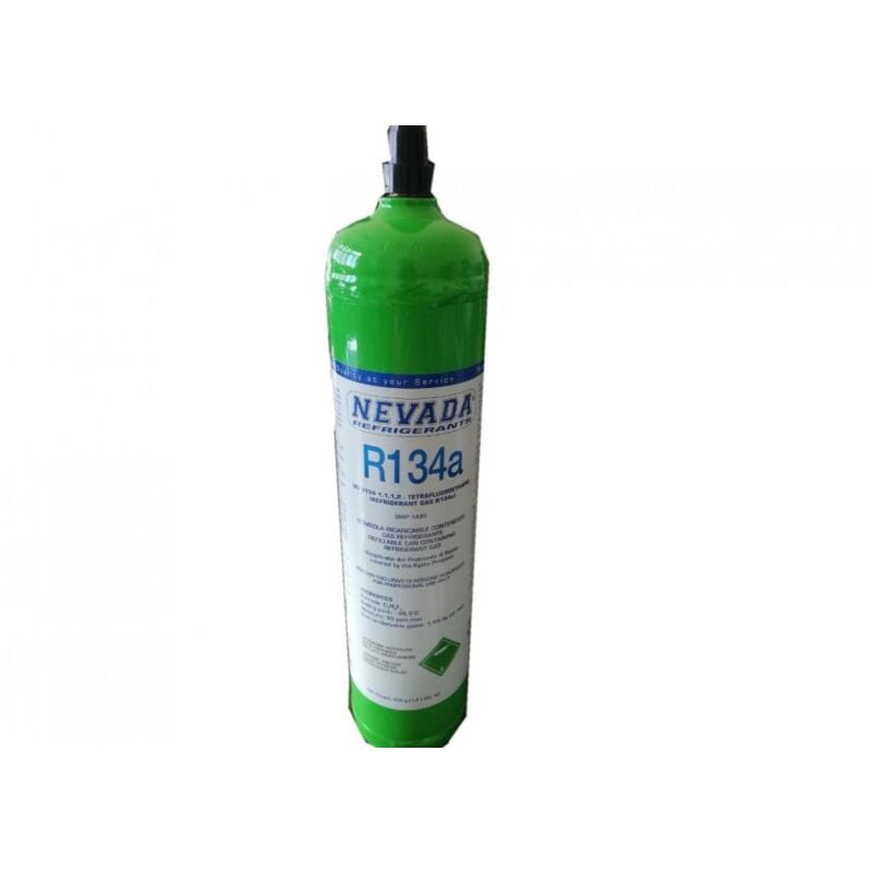 foto del prodotto bombola gas r134 utilizzato frigo e autovetture refrigerante 850gr made in italy