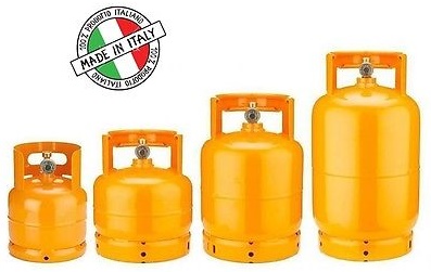 foto del prodotto bombola vuota x gpl kg.5 lt.12,0 usc.rubin. w 20x1 14