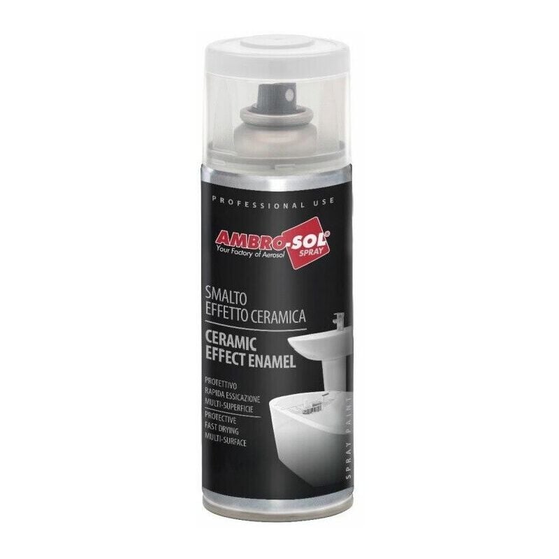 foto del prodotto bomboletta ambro sol v400por smalto effetto ceramica sanitari spray 400ml