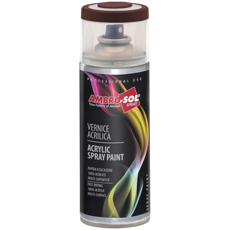 foto del prodotto bomboletta ambro sol vernice spray 400ml acrilico ral 9010 bianco lucido