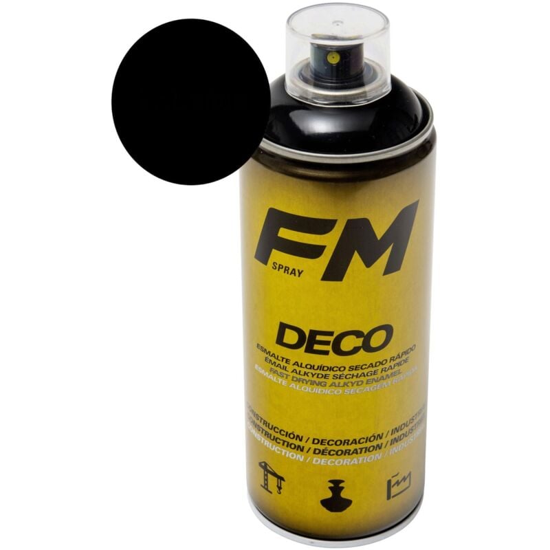 foto del prodotto bomboletta di vernice nera 400mlnero opaco ral 9005