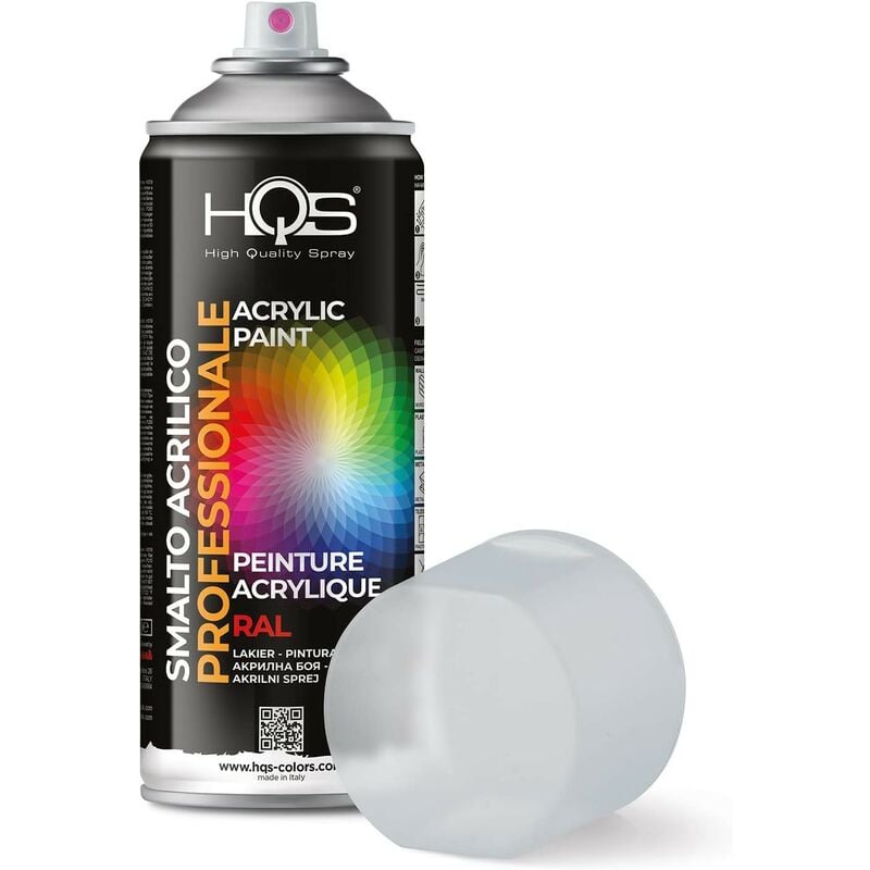 foto del prodotto bomboletta di vernice spray acrilica trasparente opaco hqs