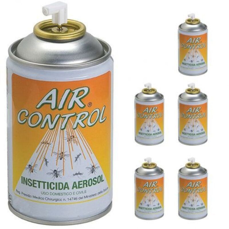 foto del prodotto bomboletta insetticida 250ml air control piretro zanzare insetti 6 pz 19234 1 
