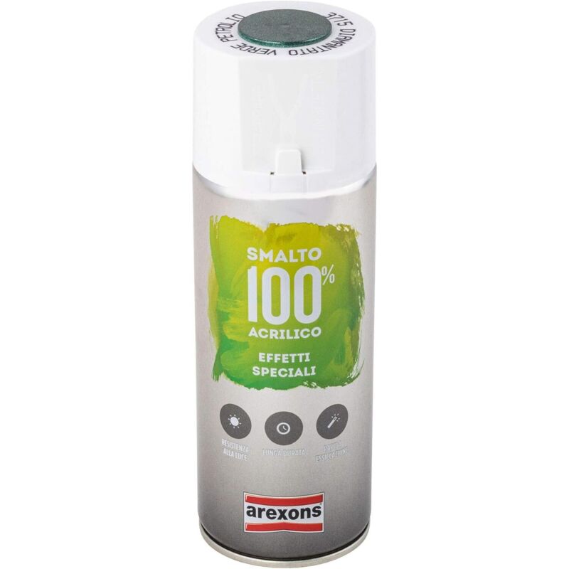foto del prodotto bomboletta smalto spray 100 acrilico diamantato 3715 verde petrolio arexons