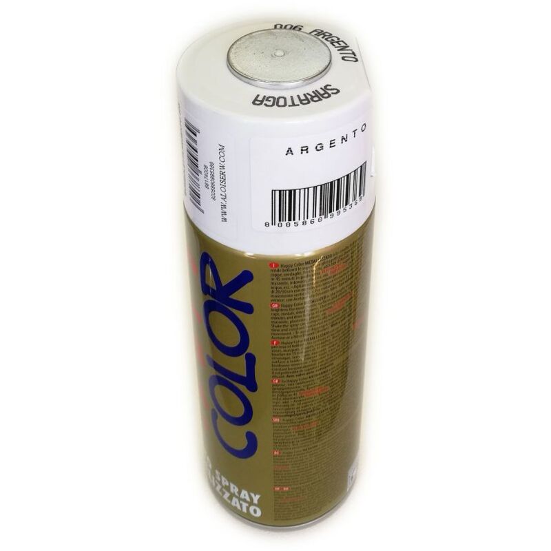 foto del prodotto bomboletta spray argento