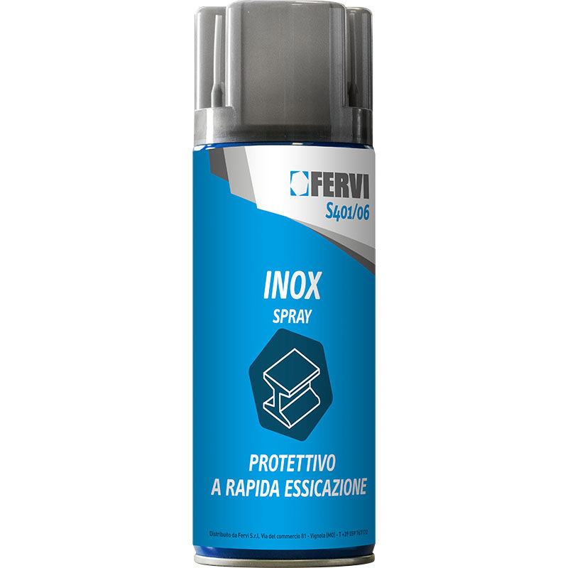 foto del prodotto bomboletta spray inox 400ml fervi s401 06