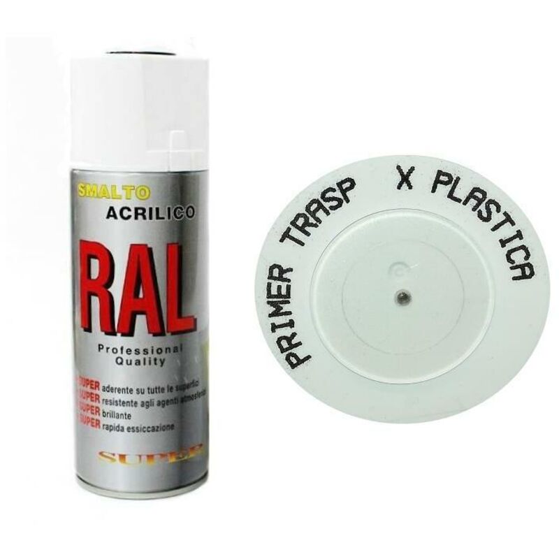 foto del prodotto bomboletta spray primer trasparente per plastica fondo aggrappante autopulente