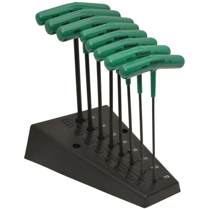 foto del prodotto bondhus 33034 set of 8 star t handles, graduated lengths, sizes t9 t40