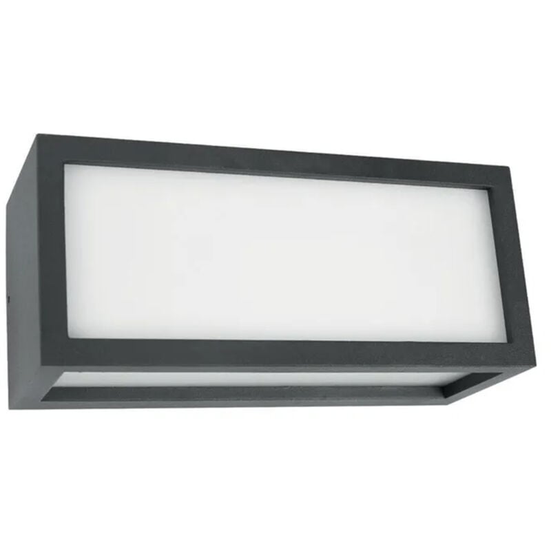 foto del prodotto bonetti illumina applique esterno moderna dakota alluminio nero bianco 1 luce e27 ip44
