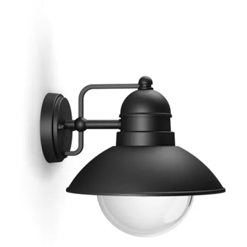 foto del prodotto bonetti illumina applique esterno nordica urban alluminio nero bianco 1 luce e27 ip44