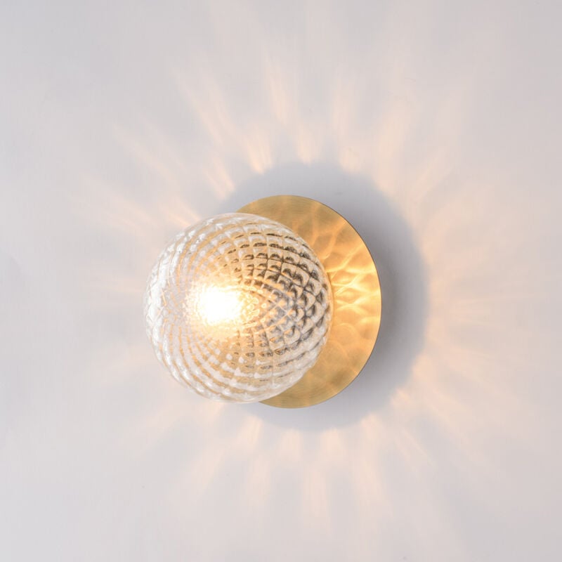 foto del prodotto bonetti illumina armonia applique in ferro bronzato spazzolato 1 luce .17 p.16 bl285 ap1 brz