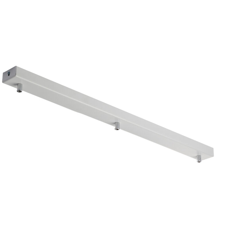 foto del prodotto bonetti illumina binario rettangolare multicavo 3 luci in ferro laccato bianco 70 cm