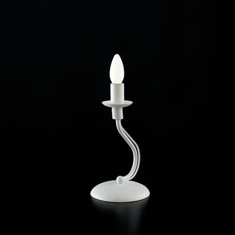 foto del prodotto bonetti illumina lumetto provenzale fiammingo 1 luce ferro bianco shabby serie rustico