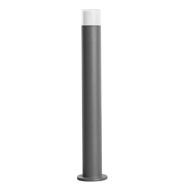 foto del prodotto bonetti illumina paletto esterno moderno aiden alluminio nero bianco 1 luce e27 ip44