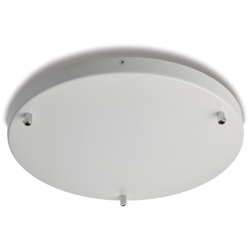 foto del prodotto bonetti illumina rosone multicavo 3 luci in ferro laccato bianco diametro 40 cm