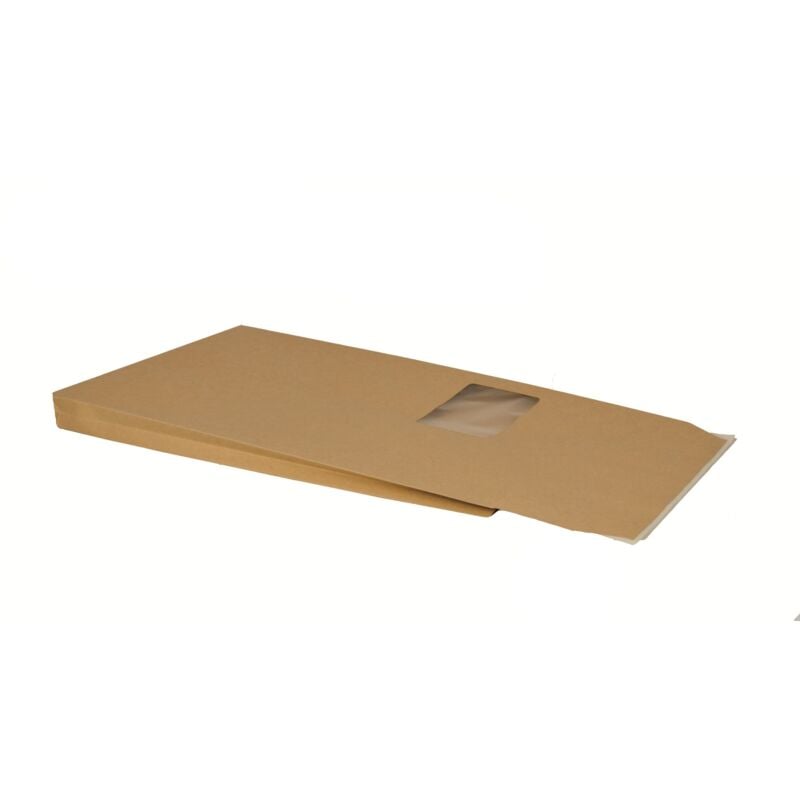 foto del prodotto bong 14065 busta con fondo quadro rinforzato c4 229 x 324 x 20 mm con finestra, in cartone kraft, 120 g qm, con striscia adesiva sul lembo, 200