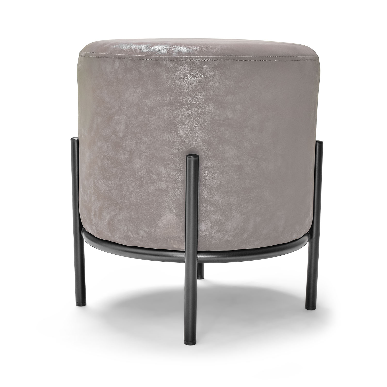 foto del prodotto bonn letherette pouf piccolo tondo in letherette