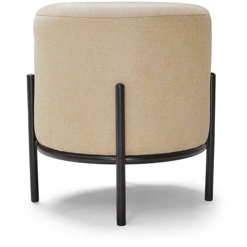 foto del prodotto bonn linen pouf piccolo tondo in tessuto