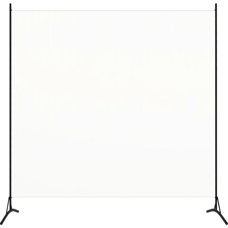 foto del prodotto bonnevie paravento divisorio a 1 pannello ,separ per interni ed esterni bianco crema 175x180 cm itd93220