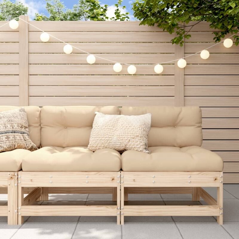 foto del prodotto bonnevie set 2 divani relax sofa ,divani centrali con cuscini in legno massello di pino dvb28054