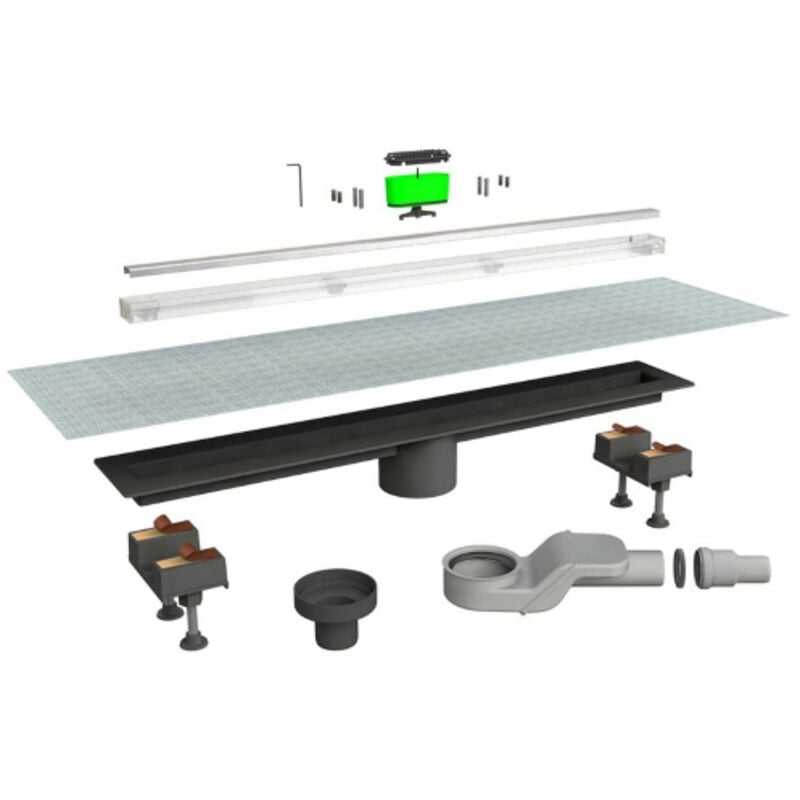 foto del prodotto bonomini canalissima kit mixage con scarico centrale l 60 cm canaletta per pavimento doccia