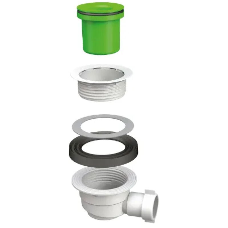 foto del prodotto bonomini - piletta sifonata in pp senza coperchio per piatti doccia 11 2' s.r.l.