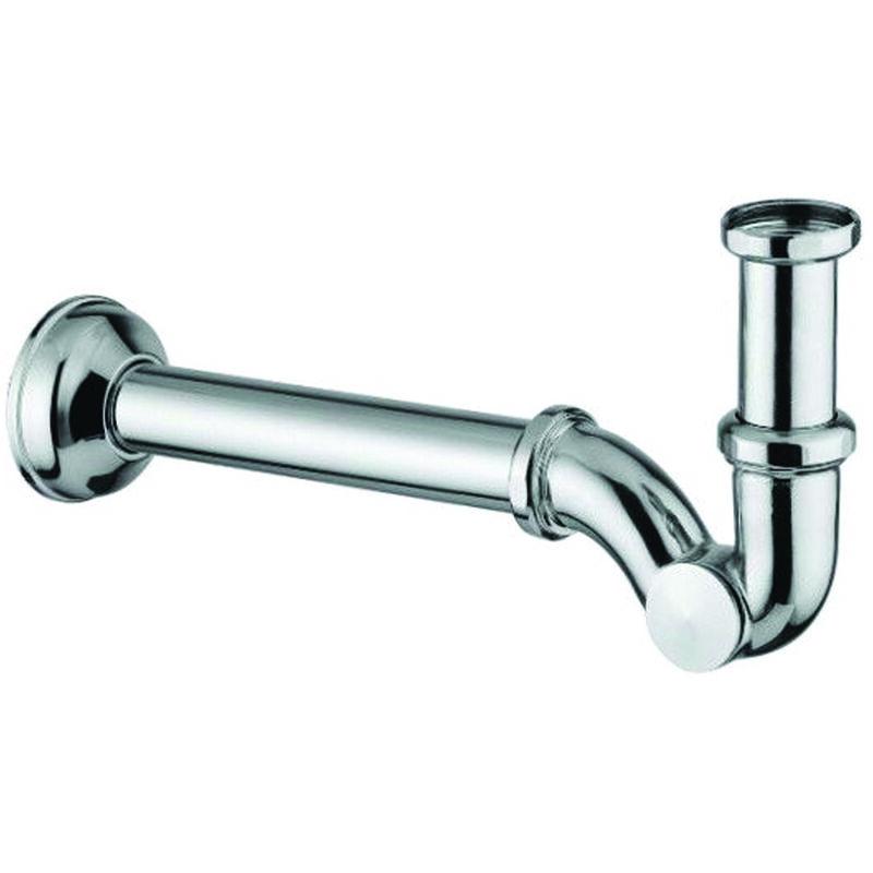 foto del prodotto bonomini sifone ad s per lavabo bidet in ottone cromato senza piletta attacco 1 