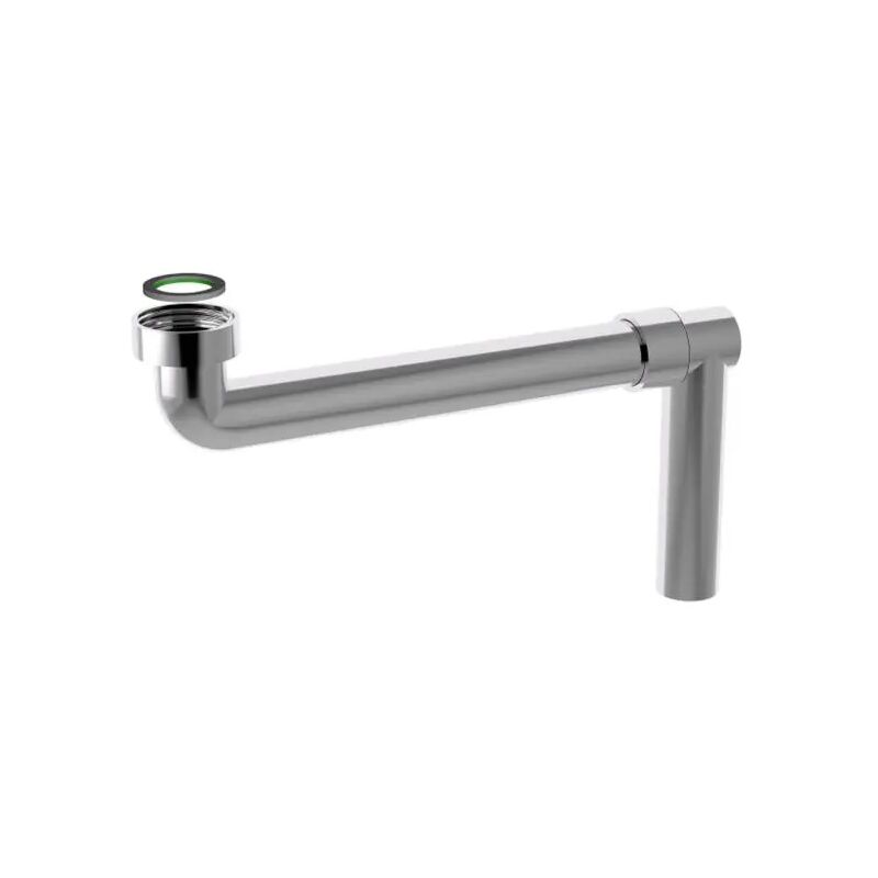 foto del prodotto bonomini sifone scarico a esse salvaspazio in abs cromato senza piletta per lavabo o bidet 1 1 4x 32 mm