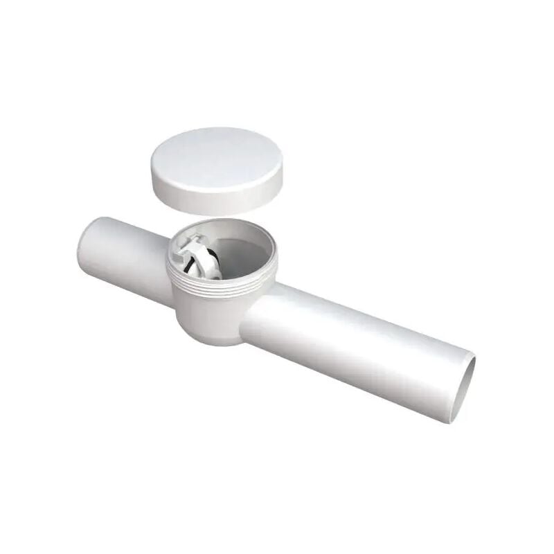 foto del prodotto bonomini valvola antiriflusso maschio maschio in abs canotto bianco 40 mm