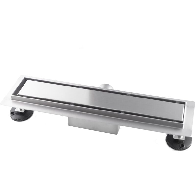 foto del prodotto bonussi canalina di scarico 100x7 cm piastrellabile in acciaio inox a pavimento