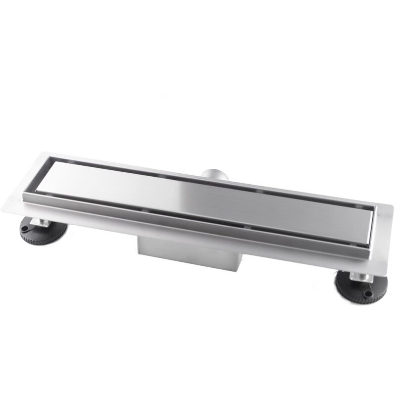 foto del prodotto bonussi canalina di scarico 70x7 cm piastrellabile in acciaio inox a pavimento