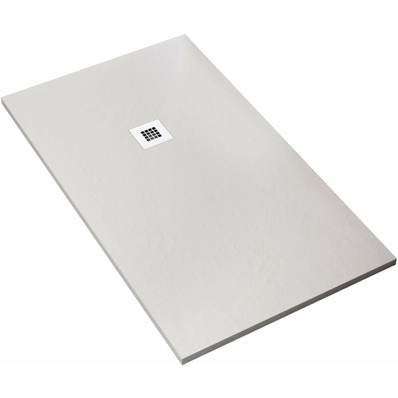 foto del prodotto bonussi piatto doccia 90x130 cm in pietra everest bianco