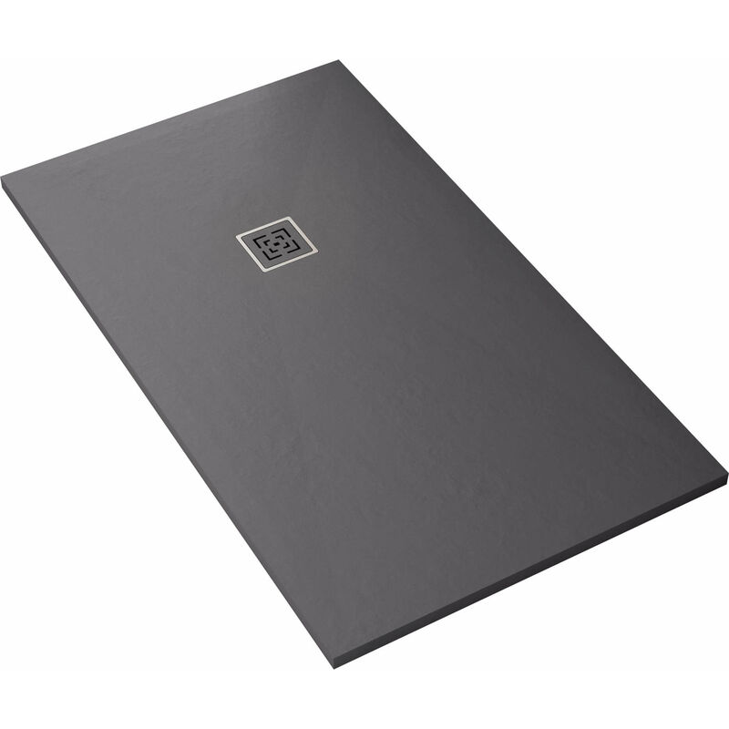 foto del prodotto bonussi piatto doccia in pietra 100x180 cm canton antracite
