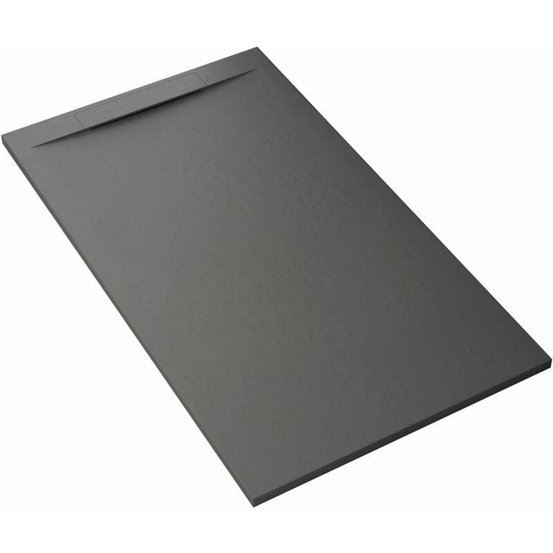 foto del prodotto bonussi piatto doccia in pietra 70x130 cm ardesia calcutta antracite