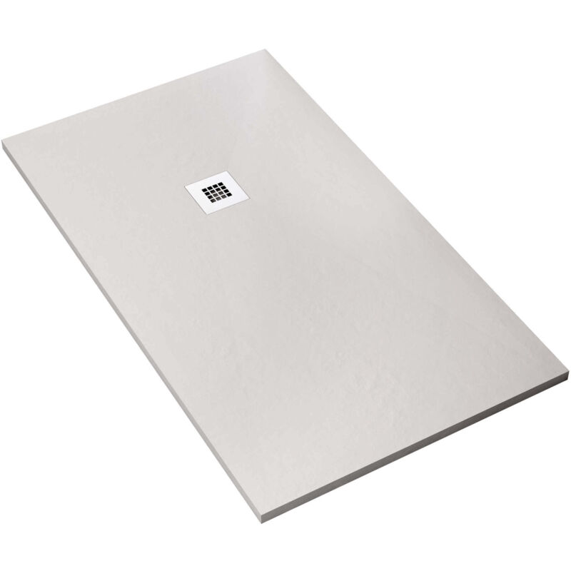 foto del prodotto bonussi piatto doccia in pietra 75x80 cm ardesia everest bianco