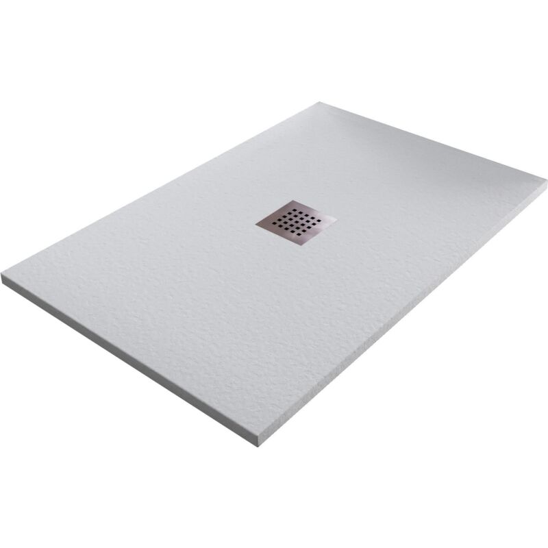 foto del prodotto bonussi piatto doccia in pietra 80x100 cm ardesia stone central grigio