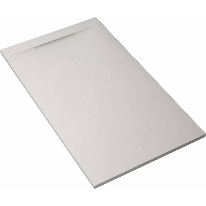 foto del prodotto bonussi piatto doccia in pietra 80x110 cm ardesia calcutta bianco
