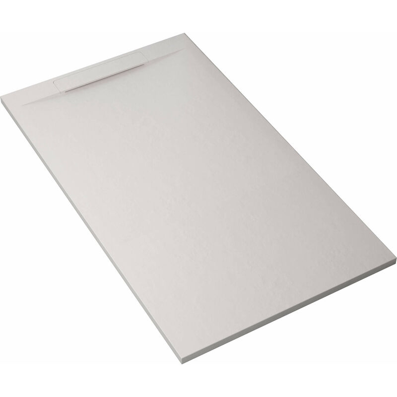 foto del prodotto bonussi piatto doccia in pietra 80x140 cm ardesia calcutta bianco