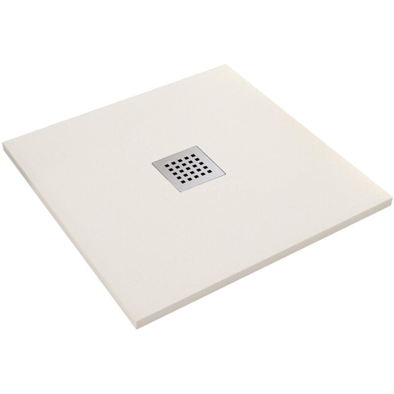 foto del prodotto bonussi piatto doccia in pietra 80x80 cm ardesia stone central crema