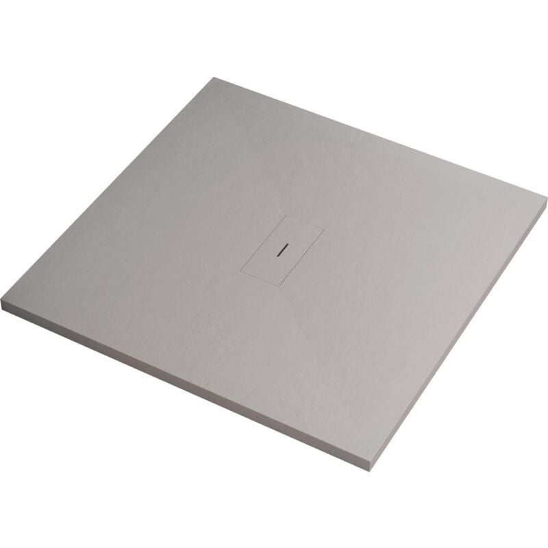 foto del prodotto bonussi piatto doccia in pietra 80x80 cm manila grigio chiaro