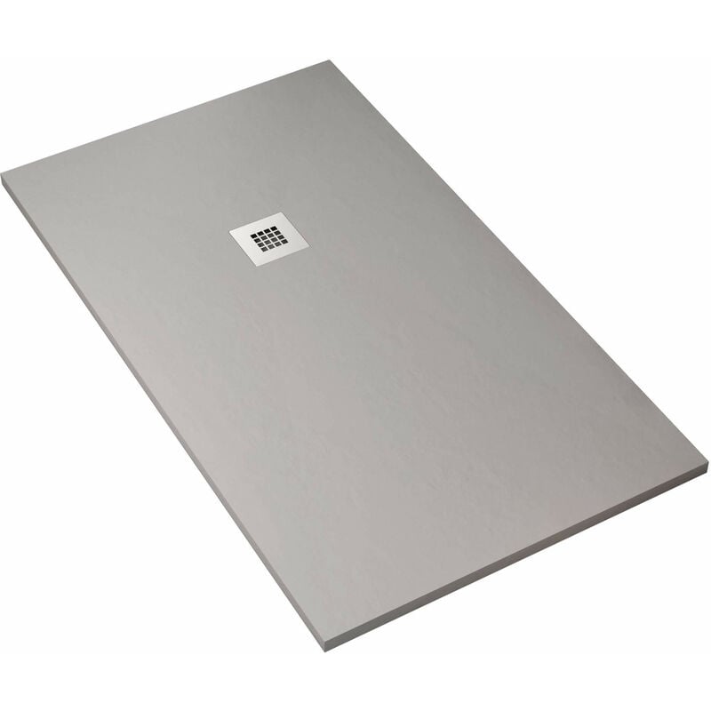 foto del prodotto bonussi piatto doccia in pietra everest grigio chiaro 70x80 cm