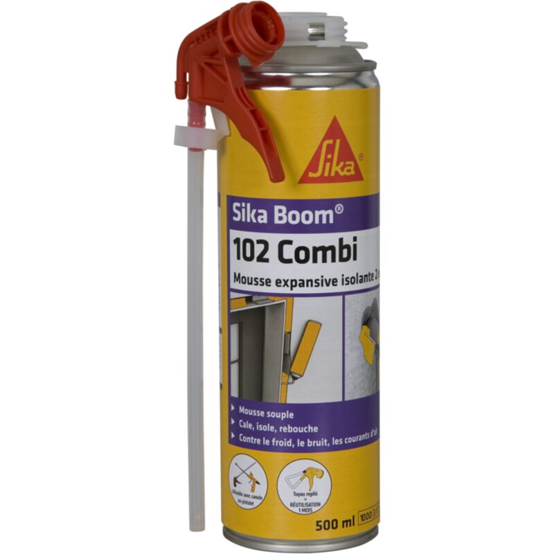 foto del prodotto boom 102 combi schiuma poliuretanica espandibile 500 ml aerosol 500 ml aerosol sika