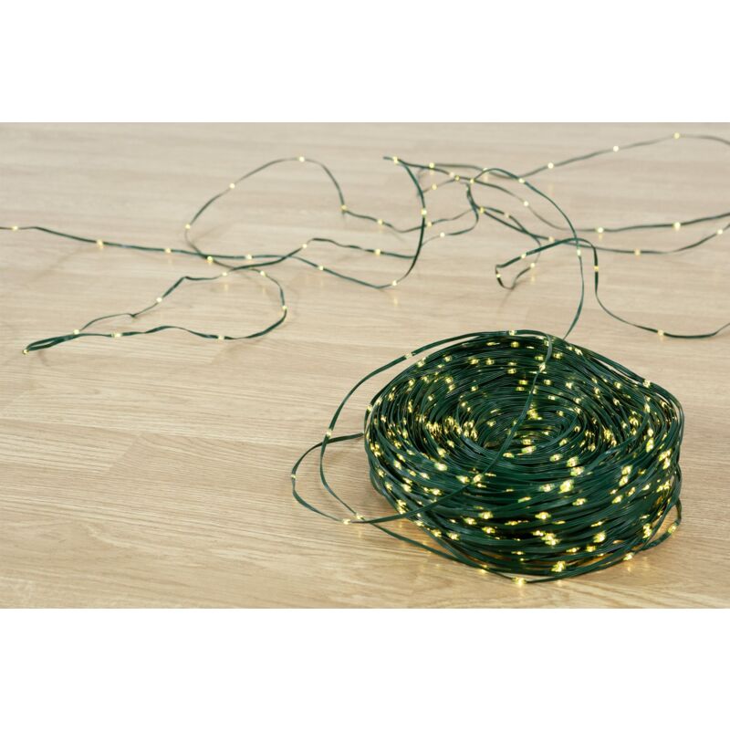 foto del prodotto bop - luci per albero di natale microled a goccia bianco caldo 500 led