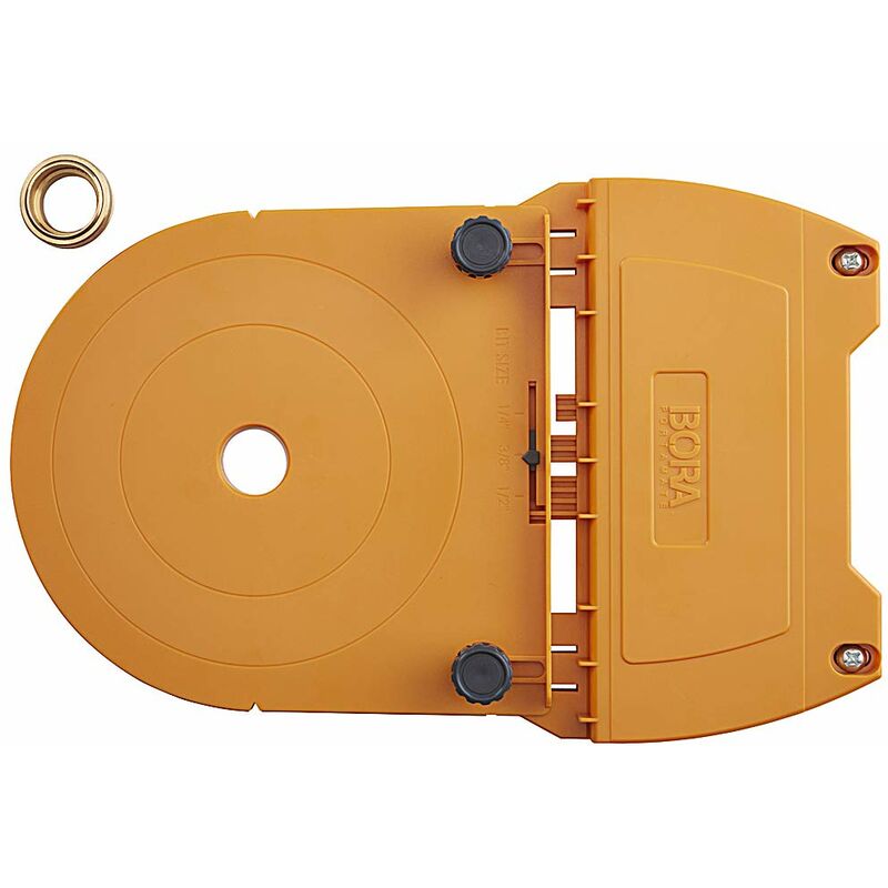 foto del prodotto bora 542005 router dado jig, la guida del router della lavorazione del legno che consente di precisi, dritti dados, conigli e mortase, rosso