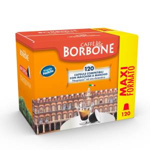 foto del prodotto borbone capsule comp. nespresso miscela nobile blu 120pz