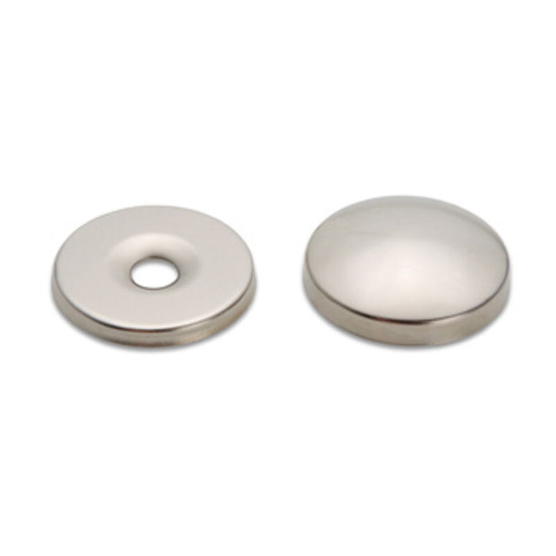 foto del prodotto borchia coprivite ottone nichelato mm.14. prezzo per 1 pezzo.